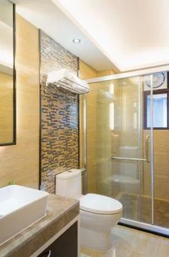 Modern bathroom Stock Photos