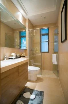 Modern bathroom Stock Photos