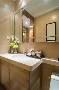 Modern bathroom Stock Photos