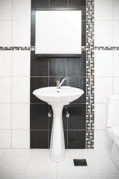 Modern bathroom Stock Photos