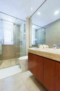 Modern bathroom Stock Photos