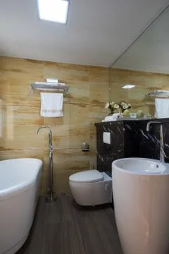 Modern bathroom Stock Photos
