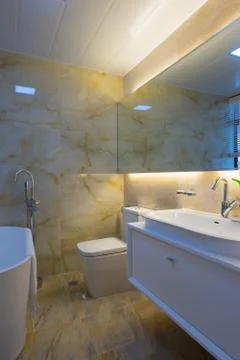 Modern bathroom Stock Photos