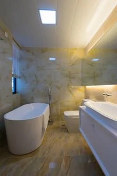 Modern bathroom Stock Photos