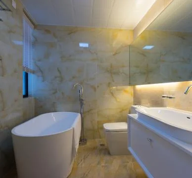 Modern bathroom Stock Photos