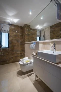 Modern bathroom Stock Photos