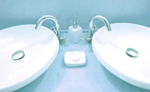 Modern bathroom Stock Photos