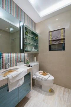 Modern bathroom Stock Photos