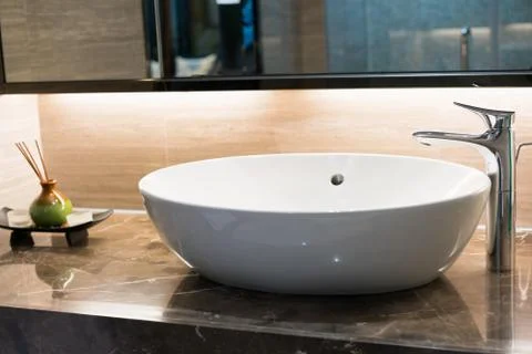 Modern bathroom Stock Photos