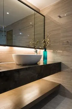 Modern bathroom Stock Photos