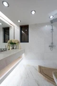 Modern bathroom Stock Photos