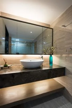 Modern bathroom Stock Photos