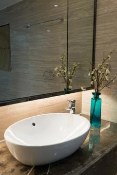 Modern bathroom Stock Photos