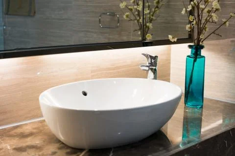 Modern bathroom Stock Photos