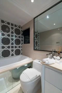 Modern bathroom Stock Photos