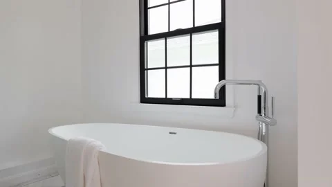 Modern Bathtub 스톡 동영상 219982685