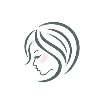 Modern beauty saloon logo. Vector illustration. Stock Illustration