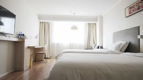 Modern bedroom Video stock 166139031