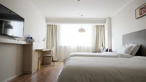 Modern bedroom Video stock 166139081