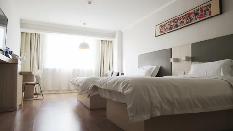 Modern bedroom 库存影片 166139098