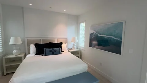 Modern Bedroom Stock Footage 254908383