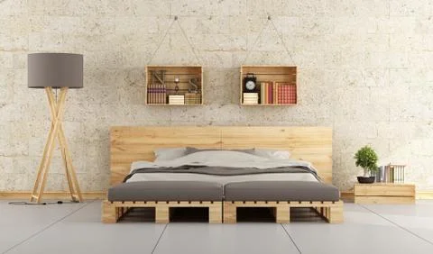 Modern bedroom Stock Illustration