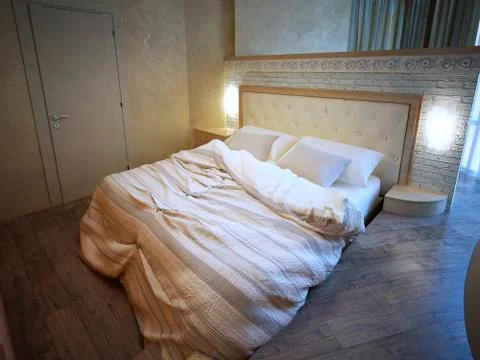 Modern bedroom Illustrazione stock