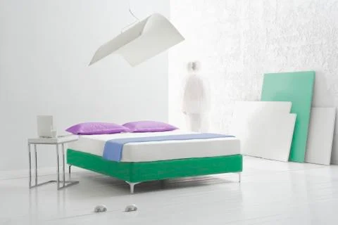 Modern bedroom interior Stock-Fotos