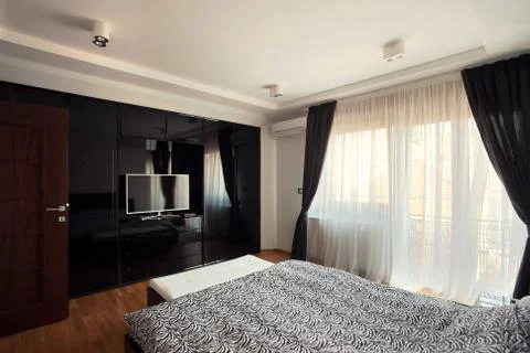 Modern bedroom 스톡 사진