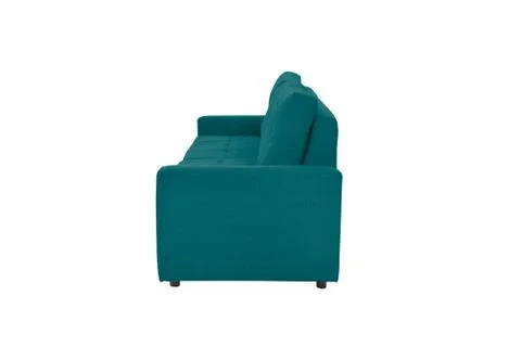 Modern beige suede couch sofa  isolated Foto stock