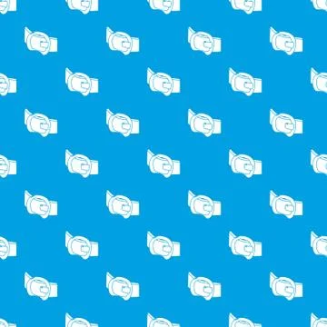 Modern belt pattern vector seamless blue 스톡 일러스트