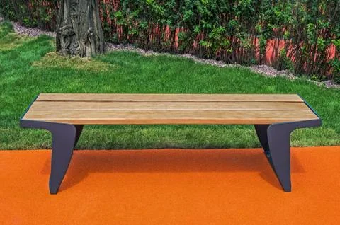 Modern bench Stock Photos