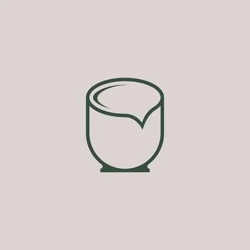 Modern Beverage Logo Template Clean Drink Branding Design Stock Illustration