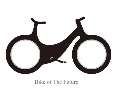 Modern bicycle of the future Vector illustration Stock Illustration