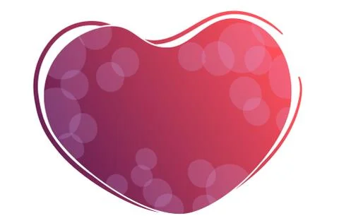 Modern big red heart backdrop concept. Valentines day template design. Copy Stock Illustration