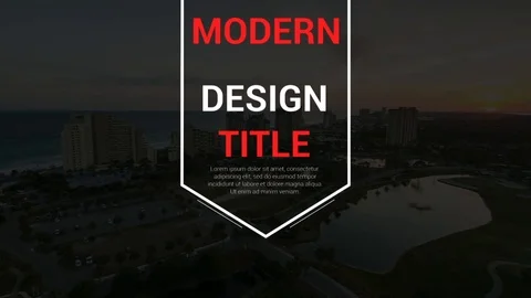 Modern Big Titles After Effects素材