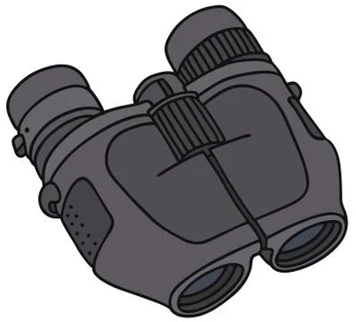 Modern binoculars Stock Illustration