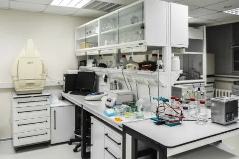 Modern biological laboratory. Stock Photos