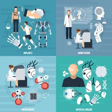Modern Bionics Template Stock Illustration