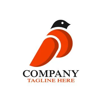 Modern bird dove logo. Vector illustration Stock Illustration