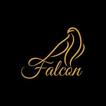 Modern bird falcon logo. Vector illustration Stock Illustration