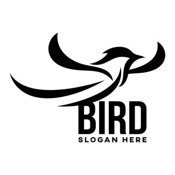 Modern bird logo. Vector illustration Stock Illustration