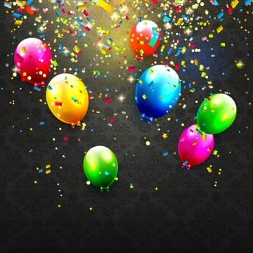 Modern birthday background Stock Illustration