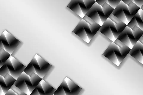 Modern Black and Silver Geometric Abstract Background with Copy Space Stock Illustration