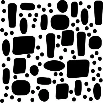 Modern black and white geometric abstract pattern. Stock Illustration