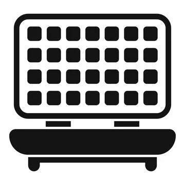 Modern black computer keyboard icon Illustrazione stock