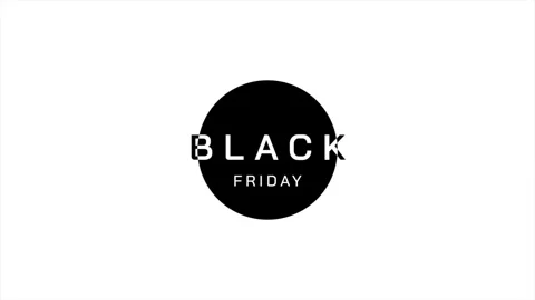 Modern Black Friday text with circle on white gradient 動画素材 254796871