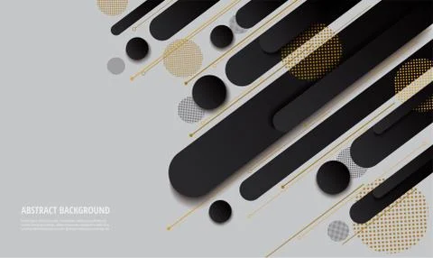 Modern black gradient trendy background vector Stock Illustration