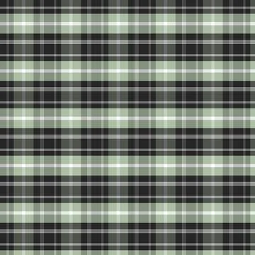 Modern Black Sage Green Grid Plaid Fabric Texture Иллюстрация