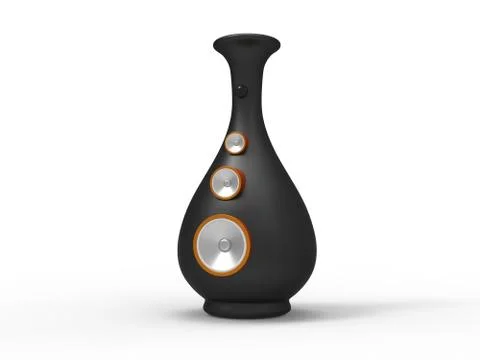Modern Black Speaker Иллюстрация